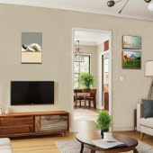 Elegante kust huis decor canvas afdruk