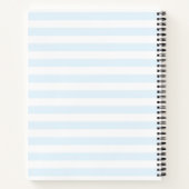 Elegante Kust Monogram Trouwplanning Notitieboek (Achterkant)