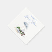 Elegante Kustelijke Strandpicknick Bruidsborrel Servet (Hoek)