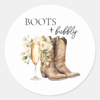 Elegante laarzen en bruisende bruiloft Sticker
