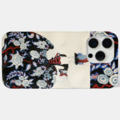 ELEGANTE LADY FLORAL DRESS MET ZWARTE WITTE STROME Case-Mate iPhone CASE (Achterkant (horizontaal))