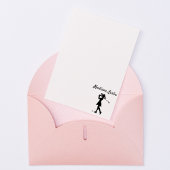 Elegante Lady Golfer naam Rubberstempel