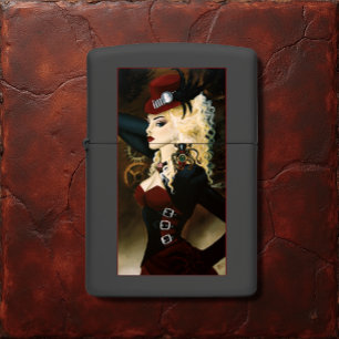 Elegante Lady Steampunk Victoriaanse Rode Klokwerk