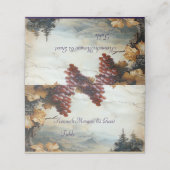 Elegante landelijke wijngaard druif wijnstok rusti (Buitenkant ongevouwen)