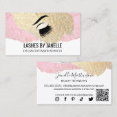 Elegante Lash Extensions Schoonheid Visitekaartje (Voorkant / Achterkant)