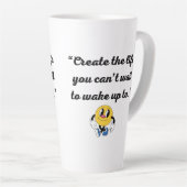 Elegante Latte Art Mok (Rechterhoek)