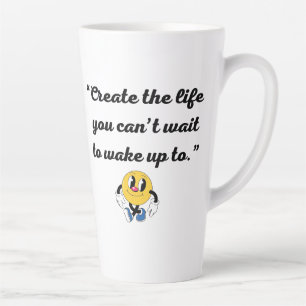 Elegante Latte Art Mok