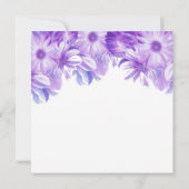 Élégante Lavande Florale Bridal Brunch Invitation (Dos)