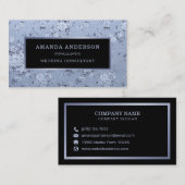 Élégante Lavande Florale Vintage | CARTE DE VISITE (Devant / Derrière)