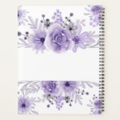 Elégante Lavande Purple Floral Aquarelle (Dos)