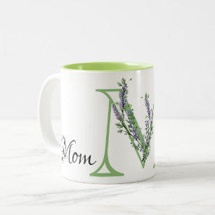 Elegante Lavendel Eucalyptus Moeder Tweekleurige Koffiemok