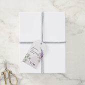 Elegante lavendel Eucalyptus verlaat bruiloft Cadeaulabel (Met Touw)
