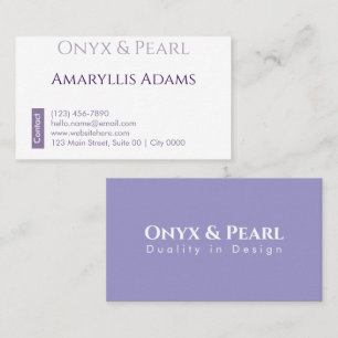 Elegante Lavendel Minimalistische Tijdloze Sierade Visitekaartje