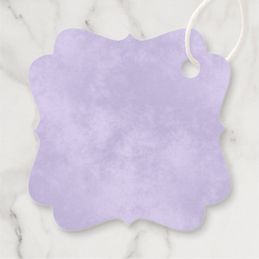 Elegante Lavendel Paarse Boho bruiloft dank u Bedankjes Labels (Achterkant)