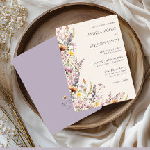 Elegante lavendel-, roze- en crèmekleurige wilde b