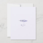 Elegante Lavendel Waterverf Bruiloft Save The Date (Achterkant)