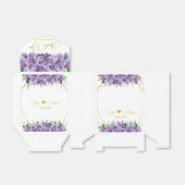 Elegante Lavendel Wildflower Custom Bedankdoosjes (Uitgevouwen)