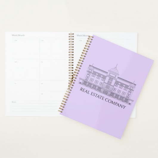 Elegante lavendelplanner met architectonisch ontwe planner (Display)