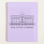 Elegante lavendelplanner met architectonisch ontwe planner (Voorkant)