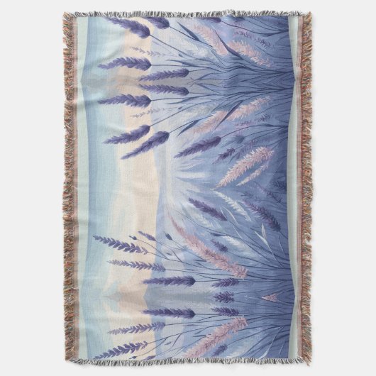 Elegante Lavendelvelden, Lavendeltuin Deken (Voorkant Verticaal)