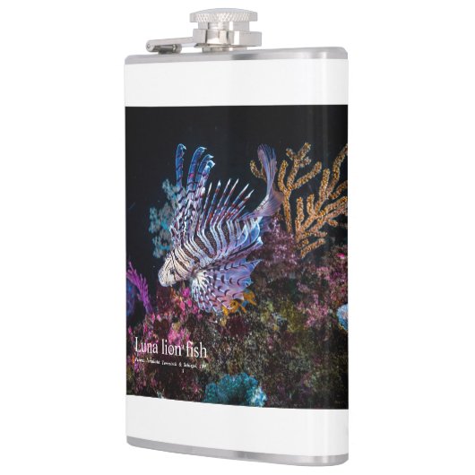 Elegante leeuwenvis heupfles (Links)