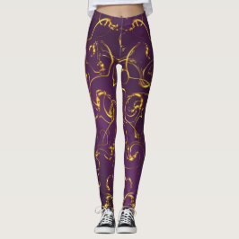 elegante leggings met kleurrijke feestelijke moder