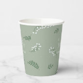 Elegante lelietje-van-dalen tuin bruidsfeest papieren bekers (Links)