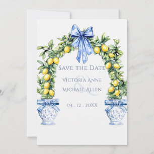 Elegante Lemon Grove Boog Wedding Save The Date