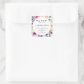 Elegante lente bloemenzeep bar sticker (Tas)