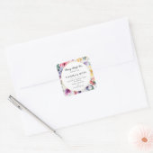 Elegante lente bloemenzeep bar sticker (Envelop)