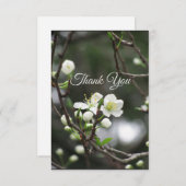 Elegante Lentebloesem Bedankkaart (Voorkant / Achterkant)