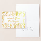 Elegante Leraar Waardering Dag Goud Dank u Folie Kaarten (Display)