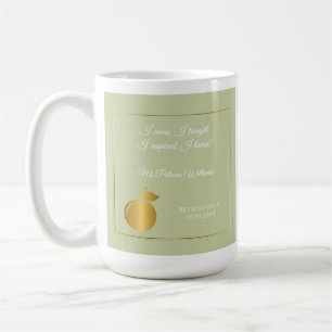 Elegante leraren Golden Pastel Pensioenfeest Koffiemok