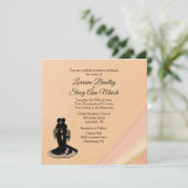 Élégante Lesbienne. Poche faire-part de mariage (Debout devant)