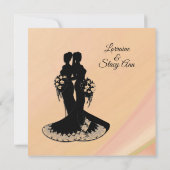 Élégante Lesbienne. Poche faire-part de mariage (Dos)