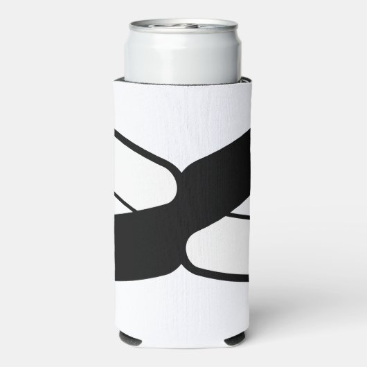 Elegante Letter X Monogram (Seltzer Achterkant)