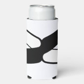 Elegante Letter X Monogram (Seltzer Voorkant)