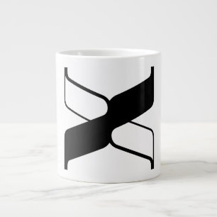 Elegante Letter X Monogram Extra Grote Beker