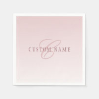 Elegante Lettering & Monogram | Rose Ombre