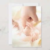 Élégante lettre florale Baby shower Invitation - P (Dos)