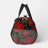 Elegante levendige rode papaver in bloei plunjezak (Rechts)