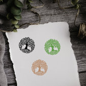 Elegante levensboom rubberstempel