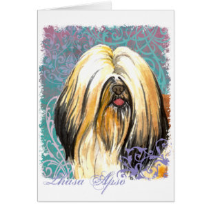 Elegante Lhasa Apso Kaart