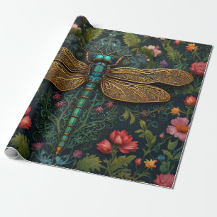Elegante  libel boho botanische cadeaupapier