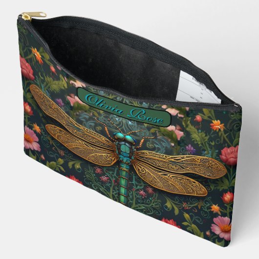 Elegante  libel boho botanische etui (Open)