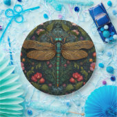 Elegante libel boho botanische papieren bordje (Feest)