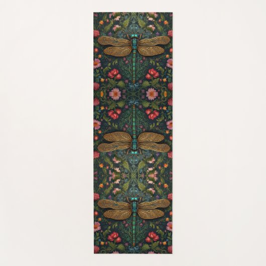 Elegante libel boho botanische yogamat (Voorkant)