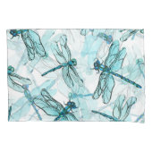 Elegante libellen: Waterverf Wonder Kussensloop (Voorkant)