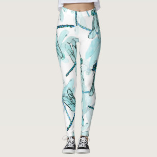 Elegante libellen: Waterverf Wonder Leggings