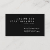 Elegante licht beige chique gouden folie marmer mi visitekaartje (Achterkant)